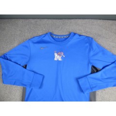 Nike Therma-FIT Memphis Tigers Crewneck Sweatshirt Mens Large Blue Pullover