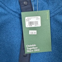 LL Bean Pullover Mens Medium Blue All Season Access Fleece Outdoor Travel NEW