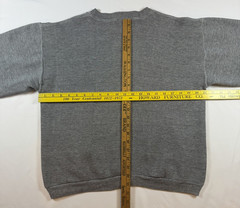 Mens M Gold Tag Russell Sweatshirt Crewneck Cotton Rayon Boxy Vintage Blank Gray