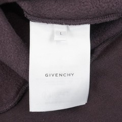 Givenchy Hooded Logo 100% Cotton Sweatshirt In Burgundy – Men’s Size Large