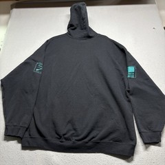Grunt Style Mens Hoodie 3XL Big & Tall Black Teal Skull Flag Logo Graphics XXXL