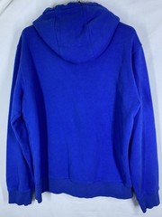 Goat USA Hoodie Mens Medium Blue Heavyweight Pocket USA Flag Logo Sweater