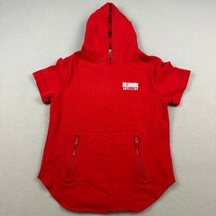 Billionaire Boys Club Hoodie Men Large Red Short Sleeve Curved Hem Pullover L