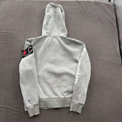 Champion Gamer Hoodie Men Medium Gray Full Zip Gaming Outdoors Walking Pockets.