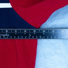 Vintage Y2K Old Navy Fleece Quarter Zip Sweatshirt Mens Large Red White Blue
