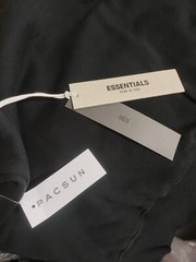 Fear of God Essentials Hoodie Stretch Limo Black Size Small AUTHENTIC