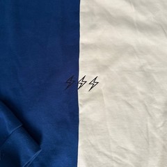 Seek Discomfort Split Crewneck Sweatshirt Large Colorblock Yes Theory Pullover