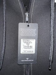 NWT True Religion BIG HS FLOCK ZIP HOODIE, M Jet Black – LIMITED authentic