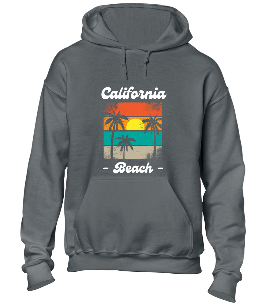 CALIFORNIA BEACH SUNSET HOODY HOODIE SUMMER HOLIDAY CLOTHING CASUAL NICE TOP