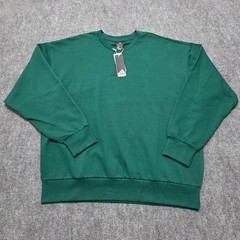 Adidas Essentials Feelcozy Sweatshirt Men’s 2XL Collegiate Green Fleece Pullover