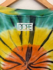 DOPE Kaleidoscope L Tie Dye Crewneck Cotton Sweatshirt Colorful Dopamine Hippie