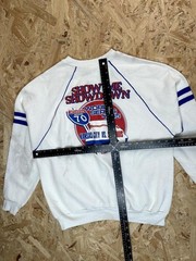 Vintage 1985 World Series Sweatshirt Mens XL White I-70 Show Me Showdown MLB