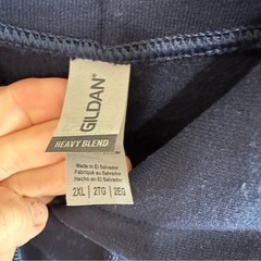 Gildan Unisex Navy Blue Sweatshirt Hoodie 2XL