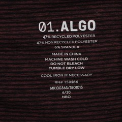 01. Algo Hoodie Men Large Red/Black 01. Performance Quick Dry UV SPF 40+ Stretch