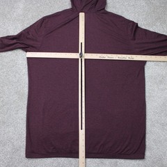 01. Algo Hoodie Men Large Red/Black 01. Performance Quick Dry UV SPF 40+ Stretch