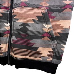 Big Ball Sports Hoodie Adult Medium Sherpa Lined Aztec Southwestern Full Zip