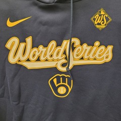 Nike Milwaukee Brewers 2025 World Series Therma-FIT Hoodie Men’s Size L