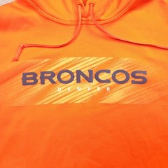 Nike Therma Fit Men’s Orange Pullover Hoodie Sweatshirt Size M Athletic Pockets