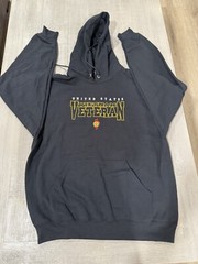 “Vietnam Veteran” Black Embroidered Hoodie / Hooded Sweatshirt – Size L – NEW!