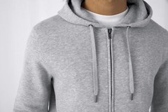 B&C Collection King Zipped Hoodie WU03K – Men’s Modern Style Sweatshirt