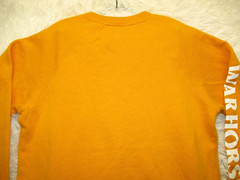 Warhorse Barbell Club Sweatshirt Men’s Size M Medium Yellow Long Sleeve Pullover