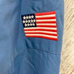 Ralph Lauren Polo Sports Nylon Jacket 90s Stars & Stripes Navy XL Used