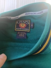 Vintage 90s Chaps Ralph Lauren Embroidered Collegiate Green Crewneck M EUC CLEAN