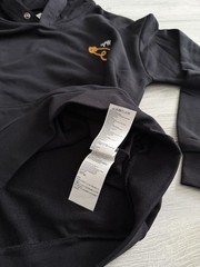 Vivienne Westwood Hoodie XL Size Embroidered Logo Black Organic Cotton New