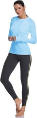 SPF 50 Women Sun Protection Shirt UV Long Sleeve Hiking Top Quick Dry Outdoor To