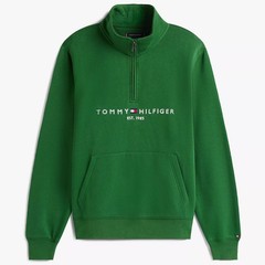 Tommy Hilfiger Men’s Regular Fit Embroidered Tommy Logo Quarter-Zip Sweatshirt