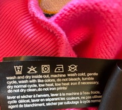 Valabasas Unity Pink Fleece Hoodie Satin Hood Streetwear Hip Hop Graphic Men’s M