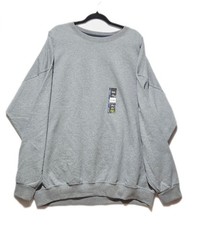 NWT Athletic Works Mens 3XL (54-56) Fleece Crewneck Sweatshirt Gray