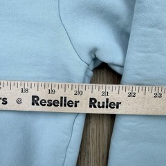 Pangaia Hoodie Mens XXS Light Blue Organic Cotton Recycled Fleece Pullover Logo