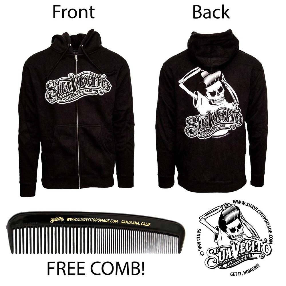 Men’s Suavecito OG Zip-Up Hoodie Sweatshirt (S, M, L, XL, 2XL, 3XL, 4XL, 5XL)