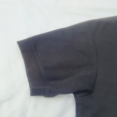 Zara Basic Short Sleeve Sweatshirt Mens Size M Black Ribbed Trim Minimalist D41