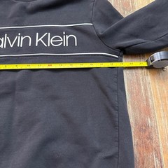 Calvin Klein Black & White Logo Pullover Sweatshirt Small Mens Comfy Cozy