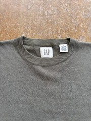 VTG The GAP Rayon Cotton Blend Crewneck Sweater Preppy Collegiate Olive Green (S