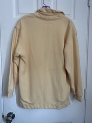 Vintage WilliWear Sport SweatshirtM Yellow 1/4 Snap Neck Pullover 90s