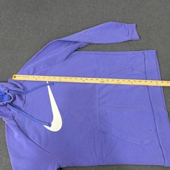 Nike Hoodie Mens Medium Purple Fleece Pullover Kangaroo Pocket Swoosh CZ2425-430