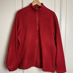 Rohan Vital Zip Fleece Mens Medium Red 1/4 Zip Jumper Outdoor Walking Hiking