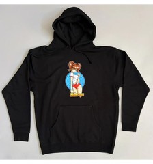 Hook Ups Skateboards Hoody Hitchiking Sakura Black