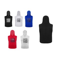 Mens Hooded Workout Tank Top Sleeveless Hoodie Vest Gym Sports Tee Muscle Shirt