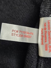 Lacoste LIVE Hoodie Black XXS Full Zip Cotton Sweatshirt Pockets Logo