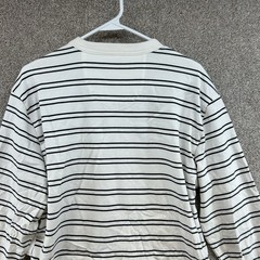 NWT Mode of One Men’s Sweatshirt Size Small White Black Striped Long Sleeve