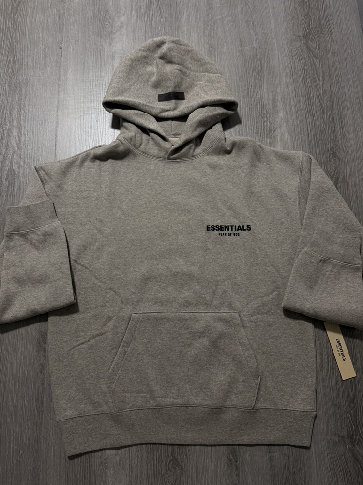 Fear of God Essentials Hoodie Dark Oatmeal – Authentic New size S