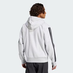 adidas men Essentials 3-Stripes Fleece Hoodie
