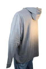NWT CHAMPION Size Medium Grey Cotton Blend Jersey Men Midweight Hoodie Pullover