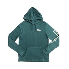 Hurley Men’s Green Hoodie Waffle Knit Sweatshirt Pullover Hooded (S01)