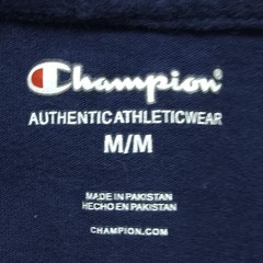 Champion Mens Hoodie Medium Navy Blue Light Jersey Pullover Gym Athletic Workout