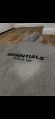 Dark Oatmeal Hoodie Essentials Fear of Gods M
